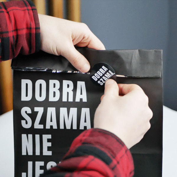 NAKLEJKI DOBRA SZAMA 45x45 - 250szt - obrazek 3