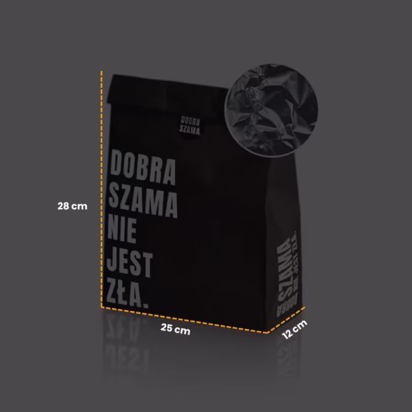 TORBA PAPIEROWA STANDARD "Dobra Szama Nie Jest Zła" | 350 sztuk - obrazek 2