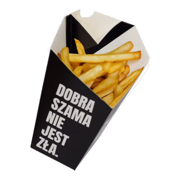 Rożek z płaskim dnem "Dobra Szama" - kpl. 25 szt - obrazek 4