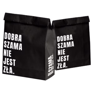 TORBA PAPIEROWA STANDARD "Dobra Szama Nie Jest Zła" | 350 sztuk