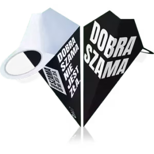 OPAKOWANIE ROŻEK Z UCHWYTEM NA SOS "DOBRA SZAMA NIE JEST ZŁA" KPL. (25szt)