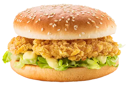 Chicken burger z panierowanym filetem