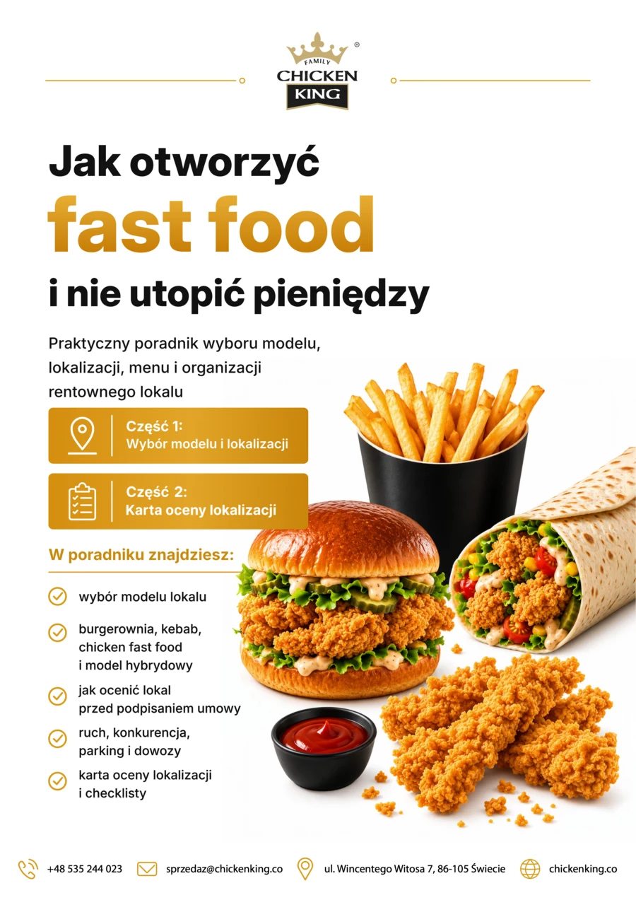 Okładka: Jak otworzyć fast food i nie utopić pieniędzy — poradnik PDF