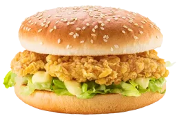 Burger z chrupiącym kurczakiem — policz koszt porcji